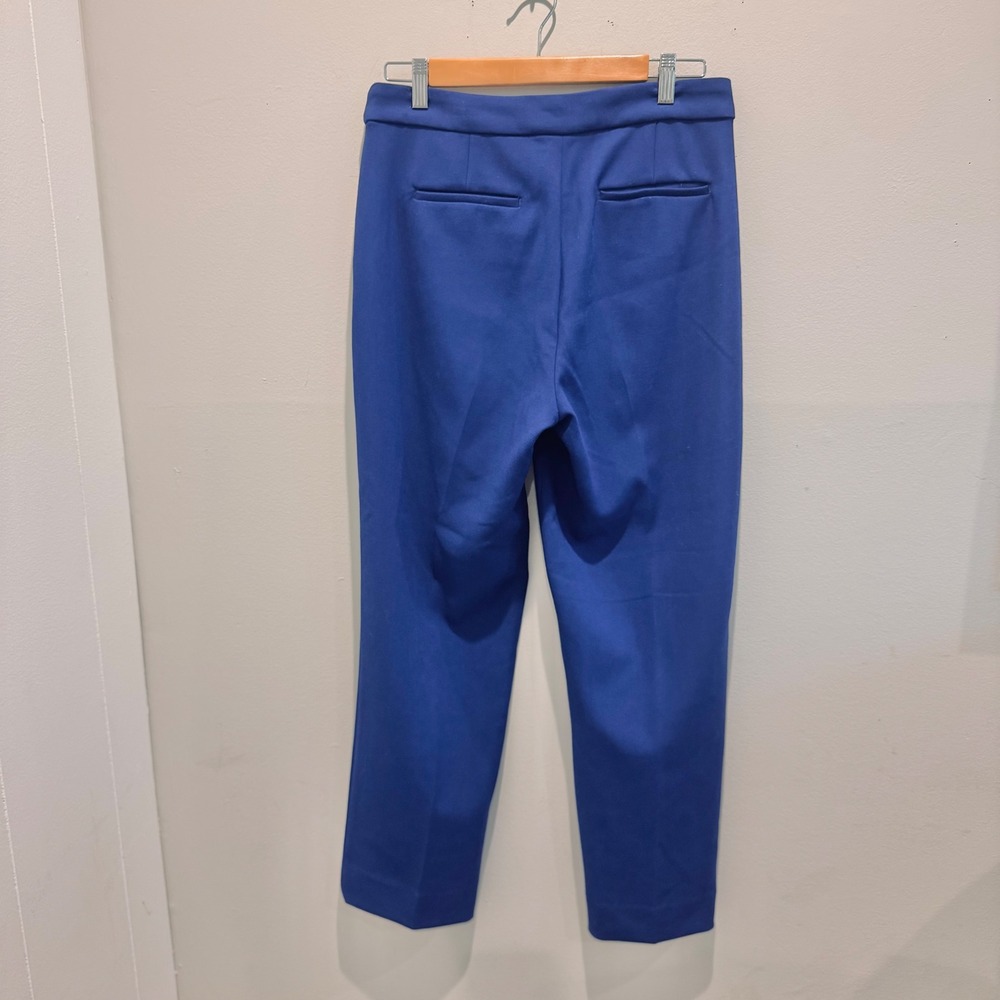 J.Crew Blue Kate Straight Leg Trouser Pants Vibrant Workwear | Size 6 - Picture 2 of 9
